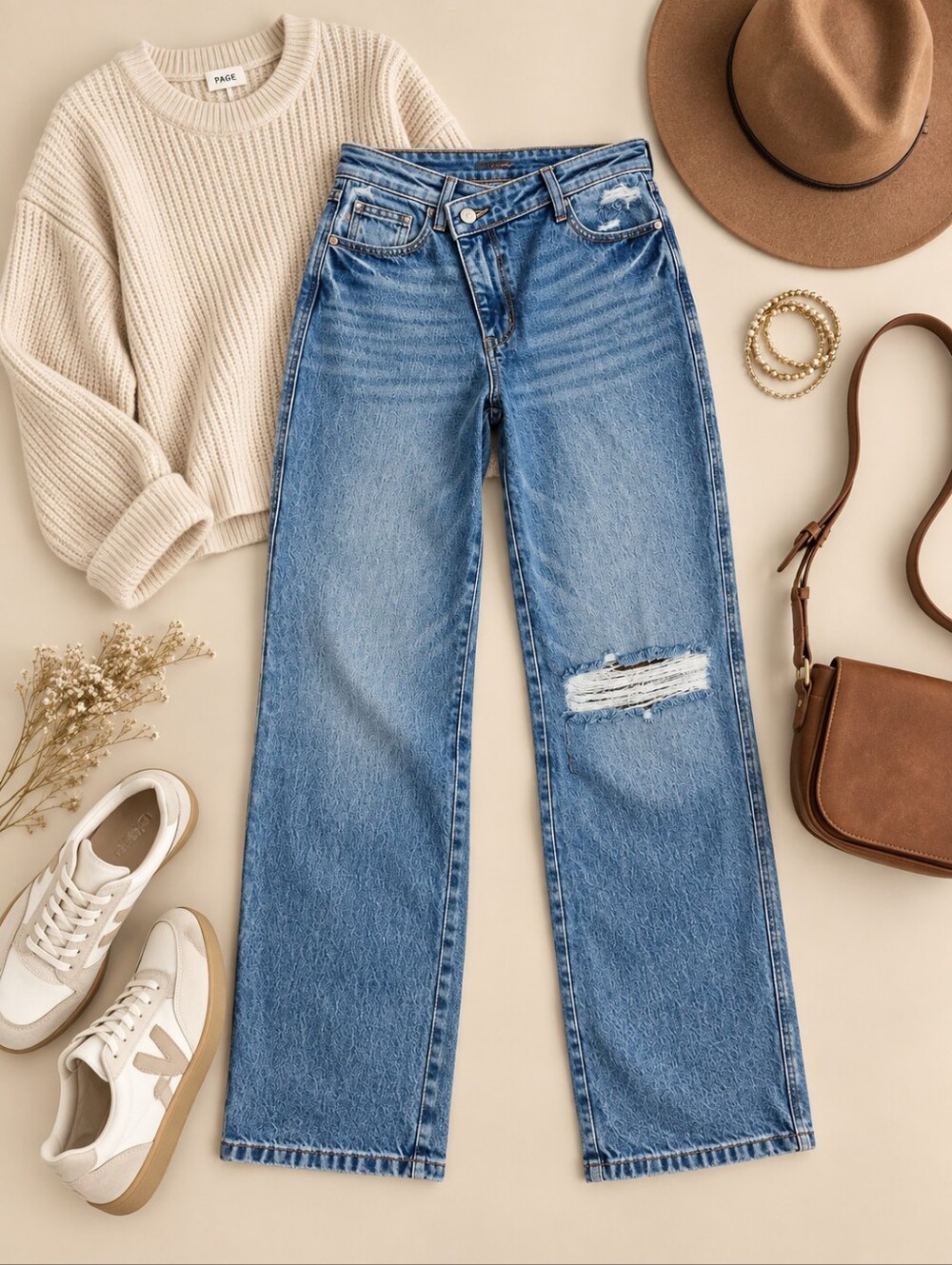 Judy Blue Criss Cross Rigid Magic Straight Dad Jeans Stretch HR Medium 3/26 NEW - Picture 3 of 11